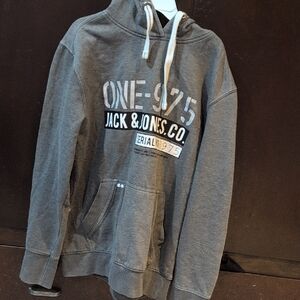 Jack & Jones Charcoal Hoodie for Men